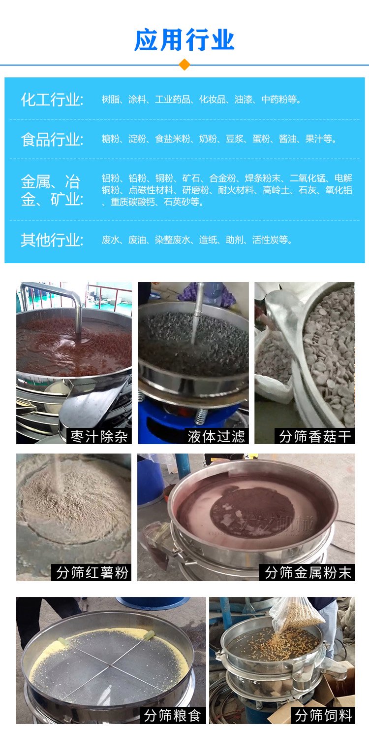 振動篩分機(jī)應(yīng)用